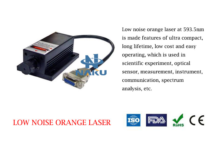 593.5nm Low Noise Orange Laser 1~30mW